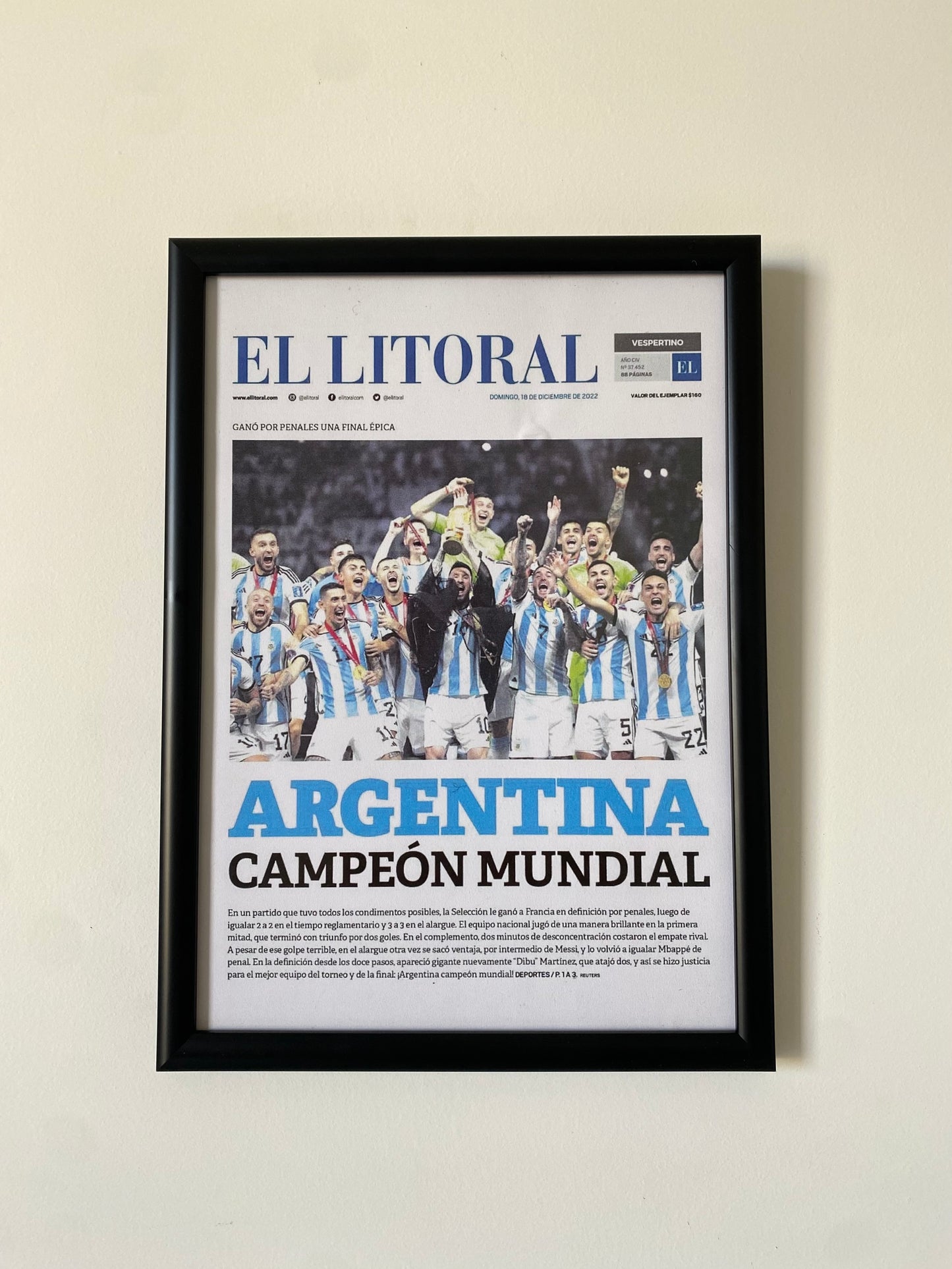 Argentina campeon mundial poster