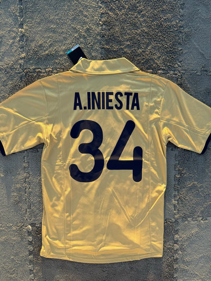 Barcelona 2001-3 away Iniesta