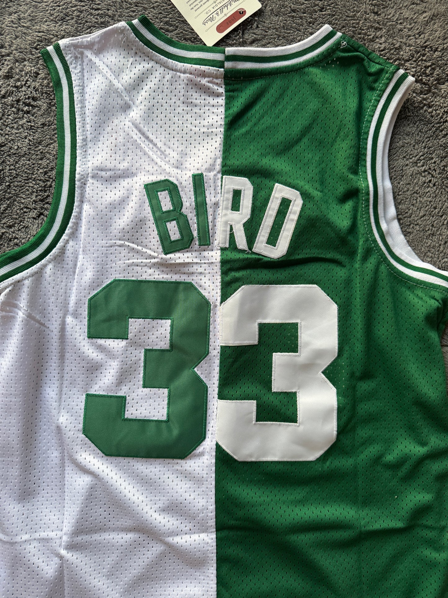 Celtics Bird basketball jersey