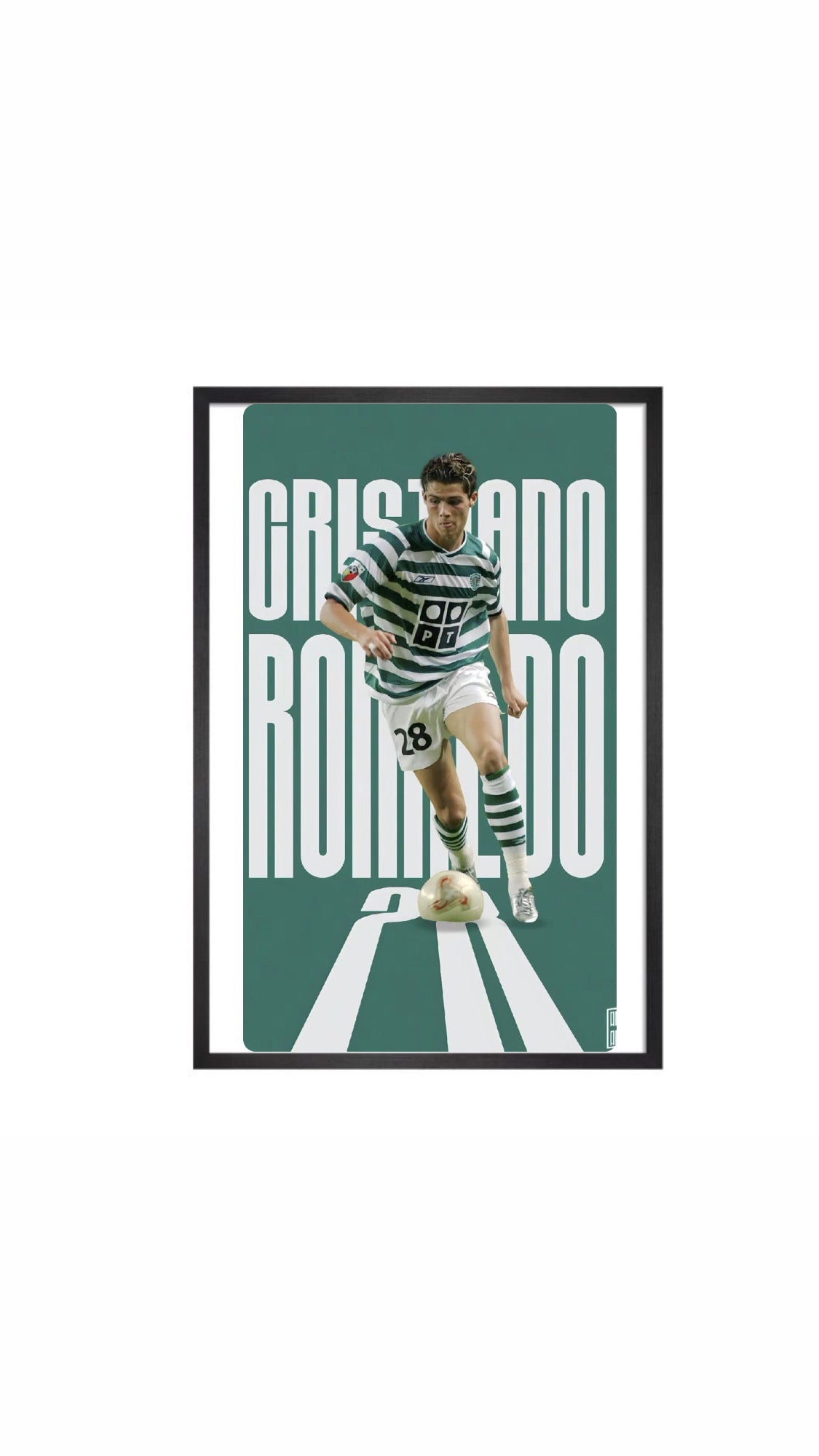 Sporting lisbon ronaldo poster