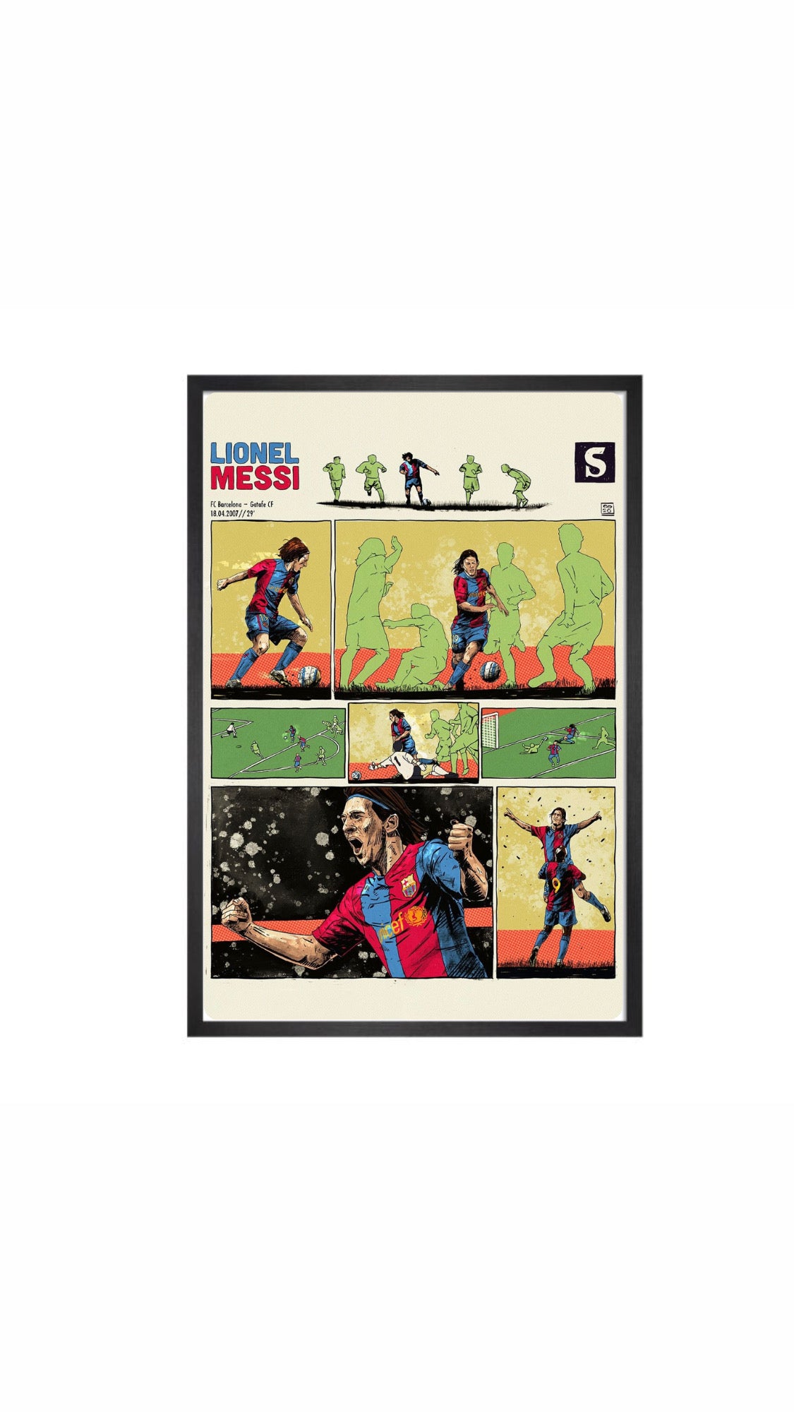 Young messi poster